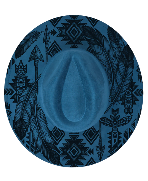 Build Your Own Fedora – Engraved Teardrop Fedora | Wide Brim Country Hat | Cowboy Festival Hat | Boho Ranch Style | Custom Fedora Western Fedora Hats