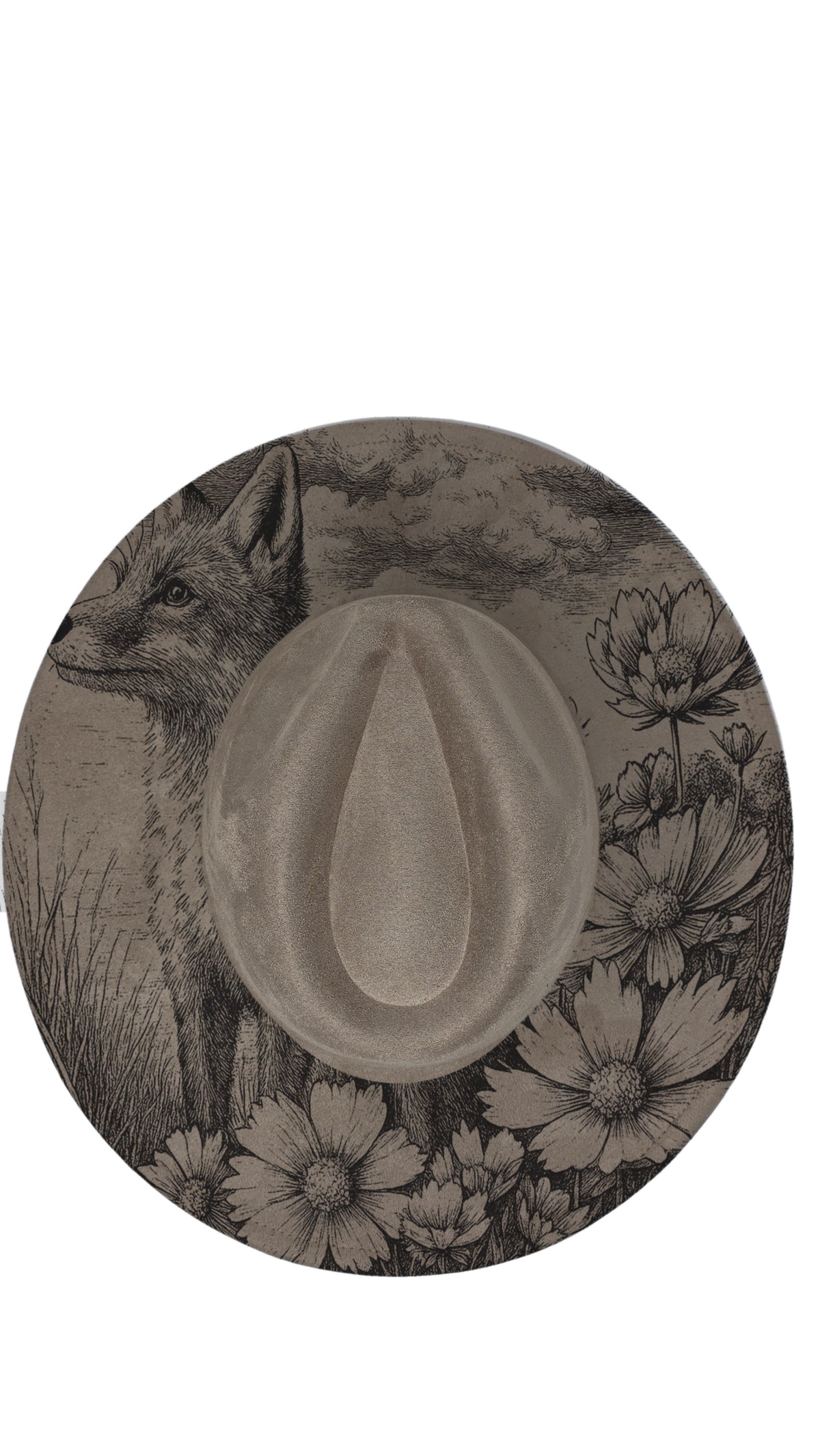 Fox & Wildflower Meadow Fedora Hat