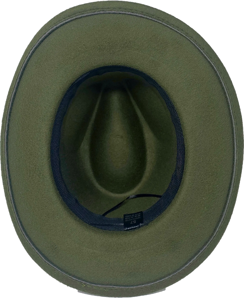 Green Western Fedora Hat with Engraved Desert & Skull Design – Adjustable Cowboy Style Western Fedora Hats