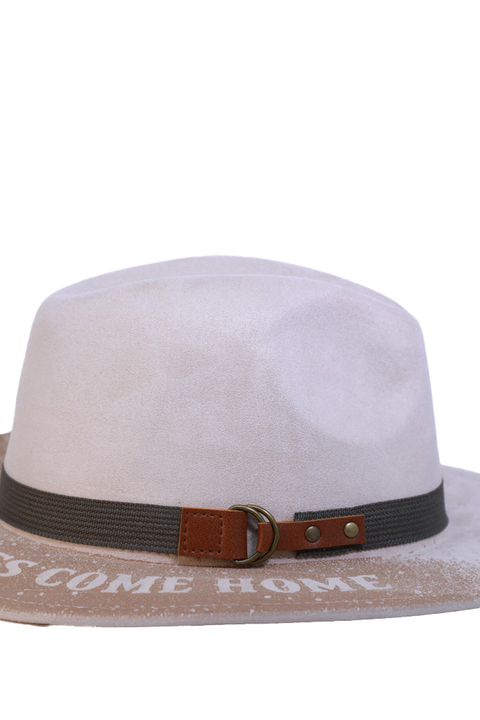 GOOD HORSES COME HOME – LASER ENGRAVED FEDORA HAT