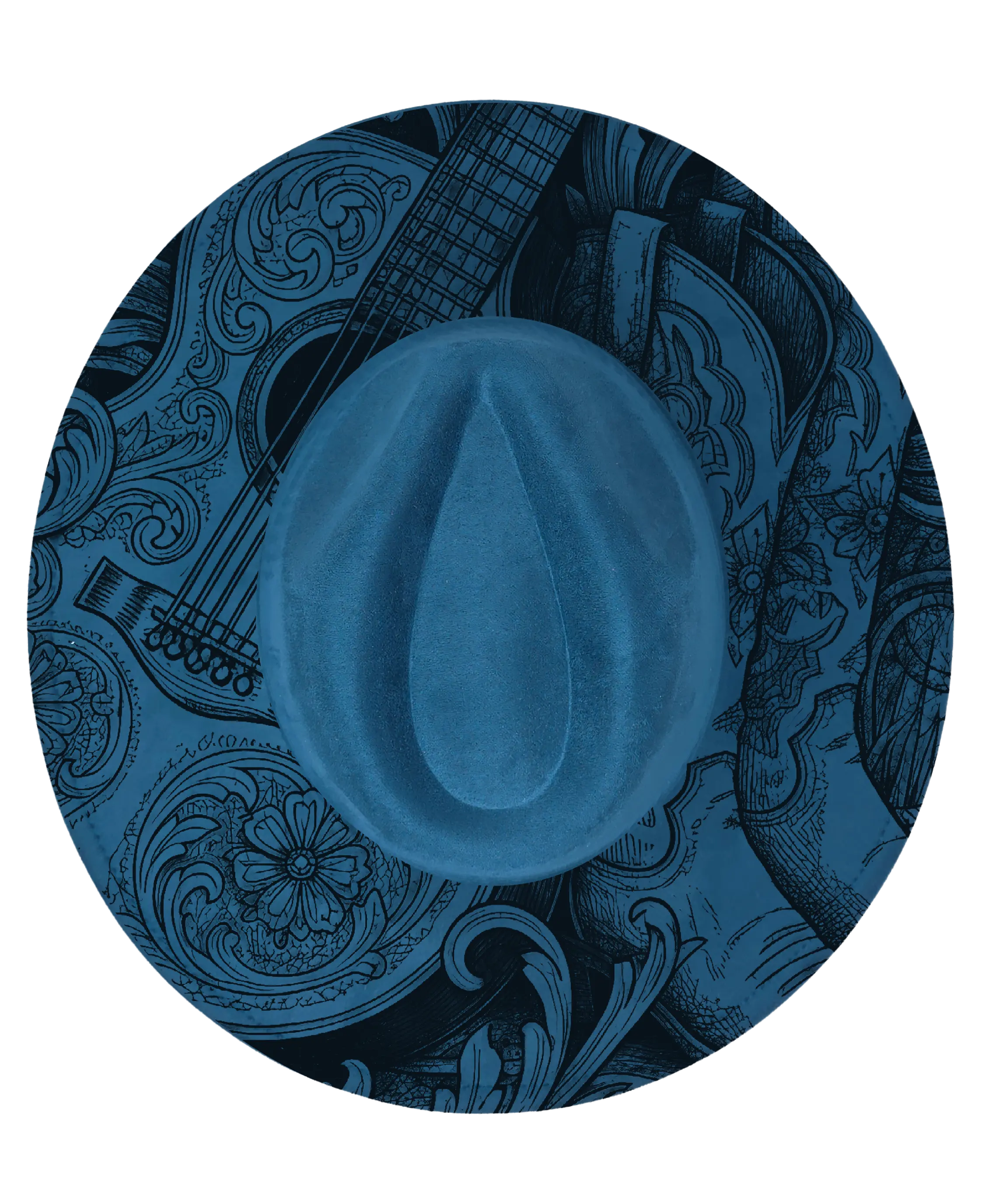 Build Your Own Fedora – Engraved Teardrop Fedora | Wide Brim Country Hat | Cowboy Festival Hat | Boho Ranch Style | Custom Fedora Western Fedora Hats