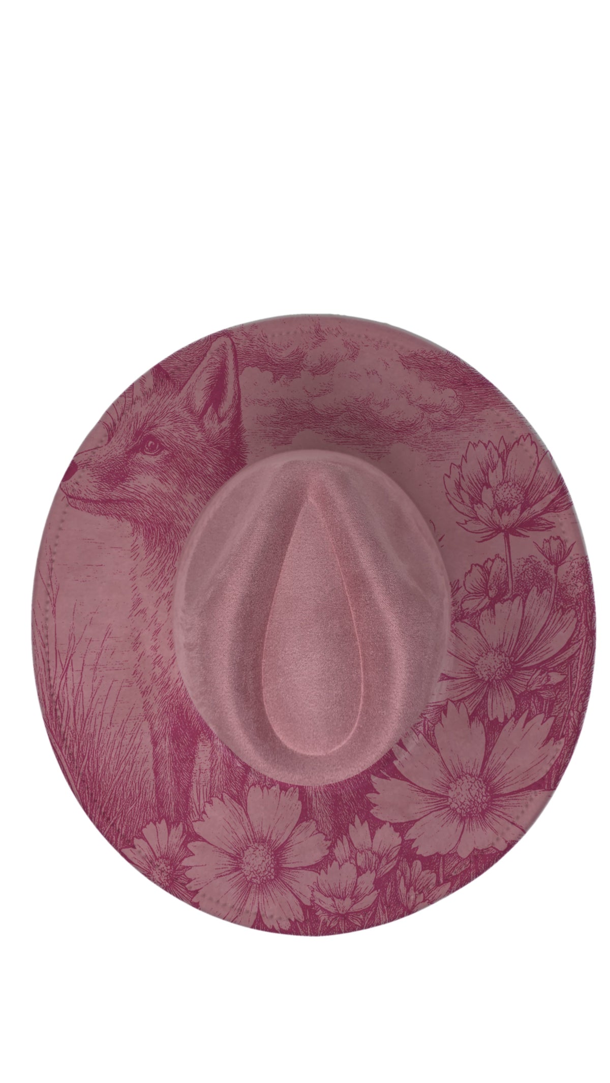 Fox & Wildflower Meadow Fedora Hat