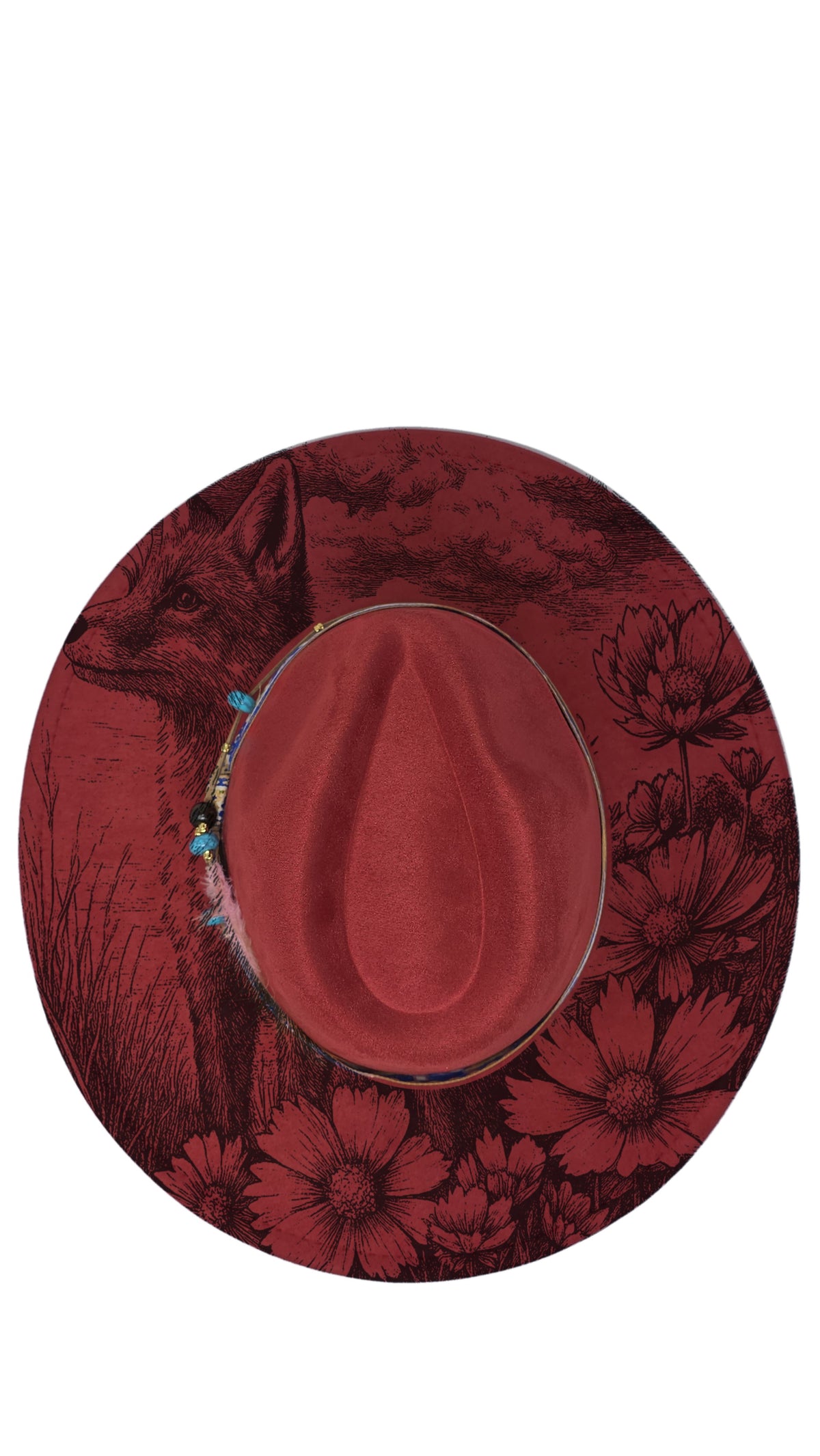 Fox & Wildflower Meadow Fedora Hat