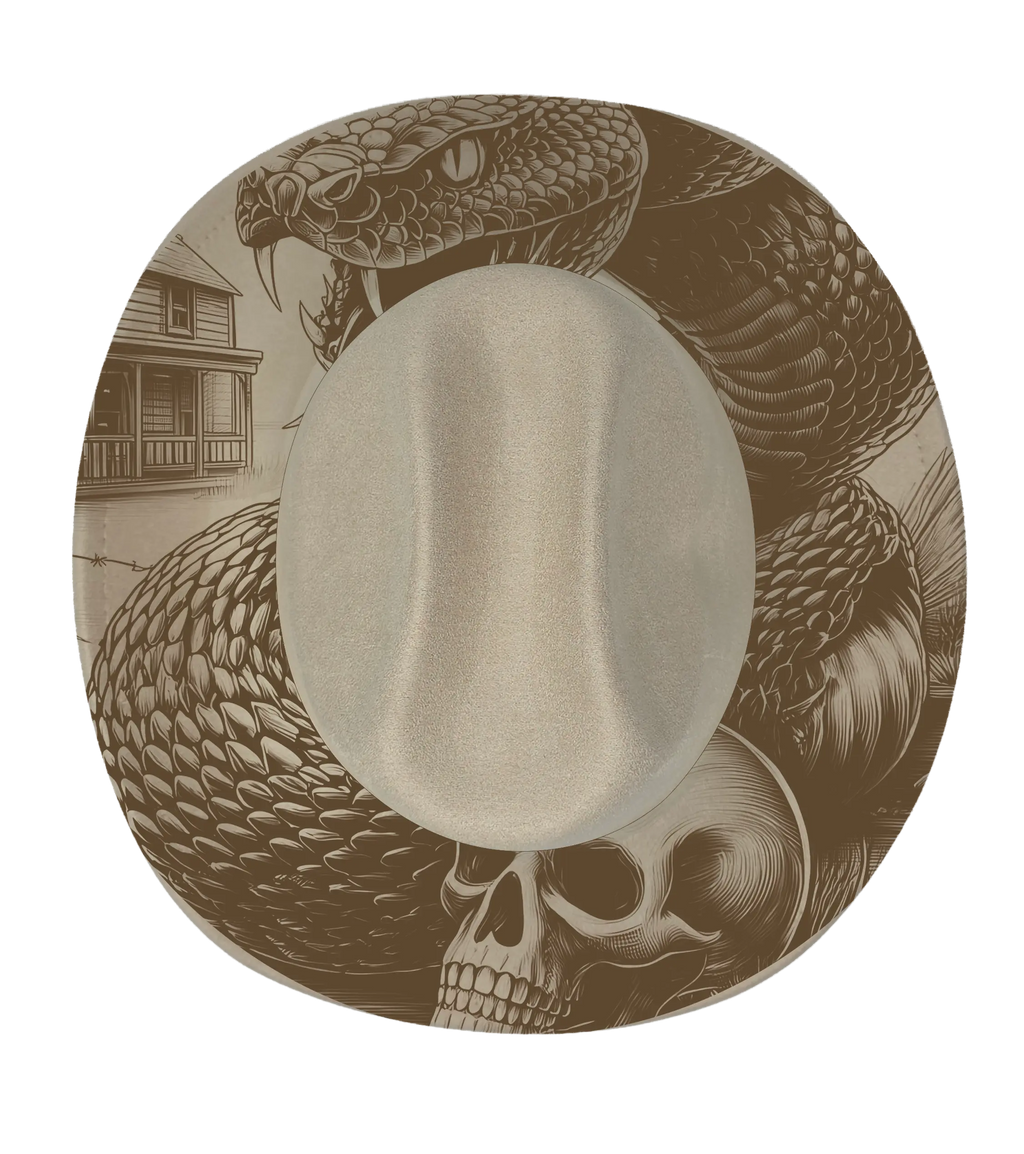 Build Your Own Cattleman Hat– Engraved Cattleman Cowboy Hat | Country Hat | Cowboy Festival Hat | Custom Cattleman Hat Western Fedora Hats