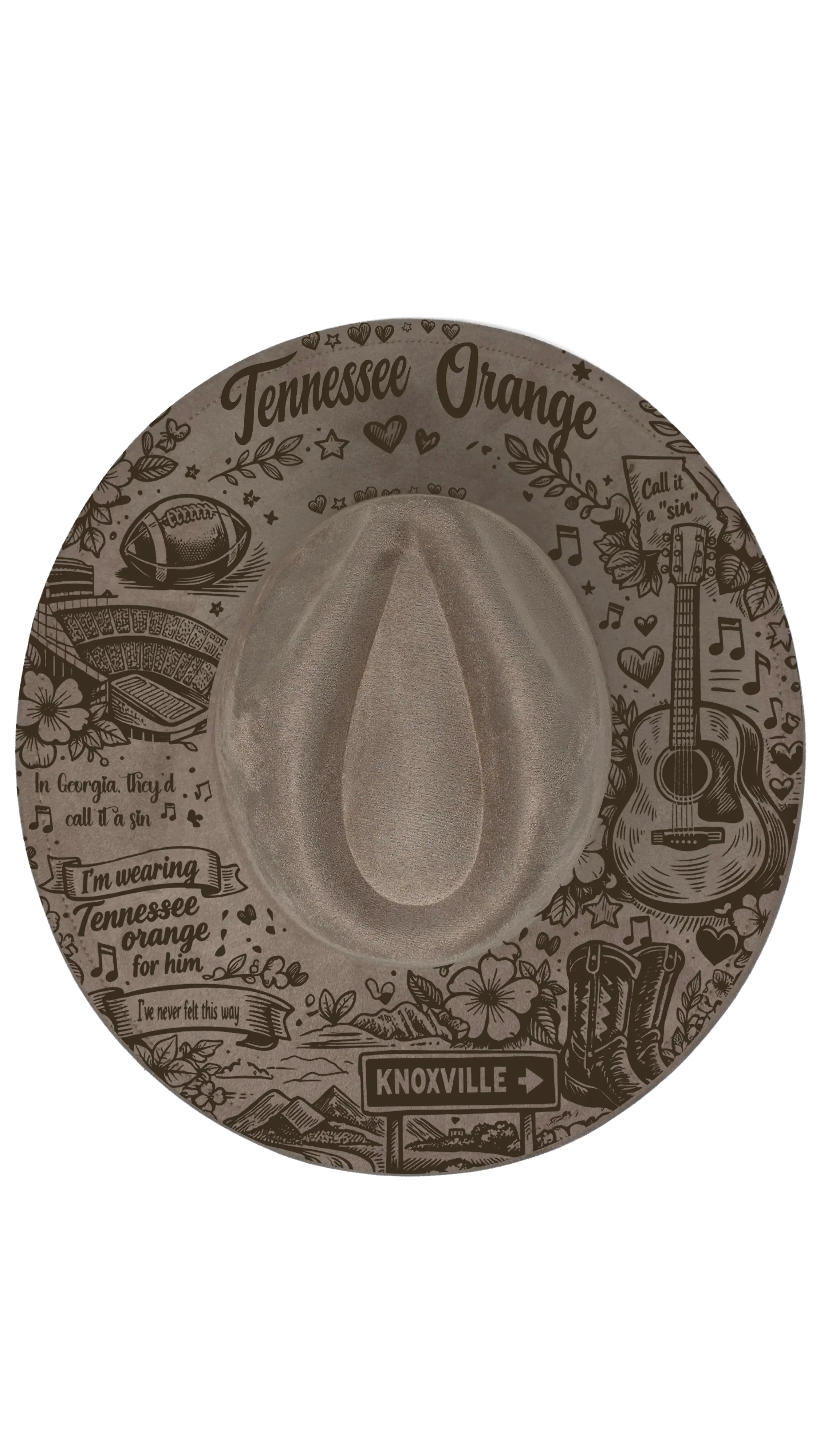 Build Your Own Fedora – Engraved Teardrop Fedora | Wide Brim Country Hat | Cowboy Festival Hat | Boho Ranch Style | Custom Fedora Western Fedora Hats