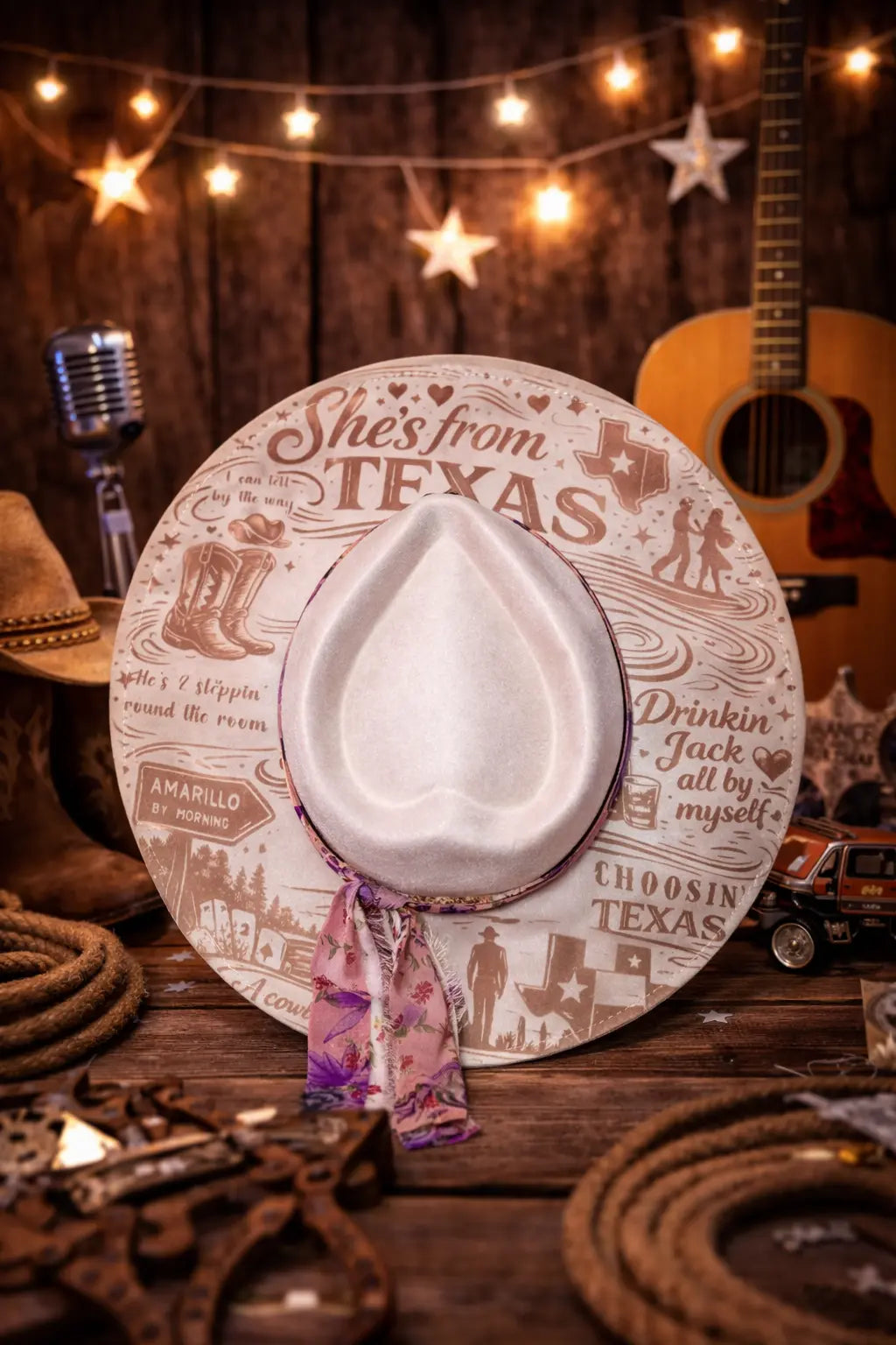 She’s From Texas – Heart Shaped Western Fedora Hat Western Fedora Hats