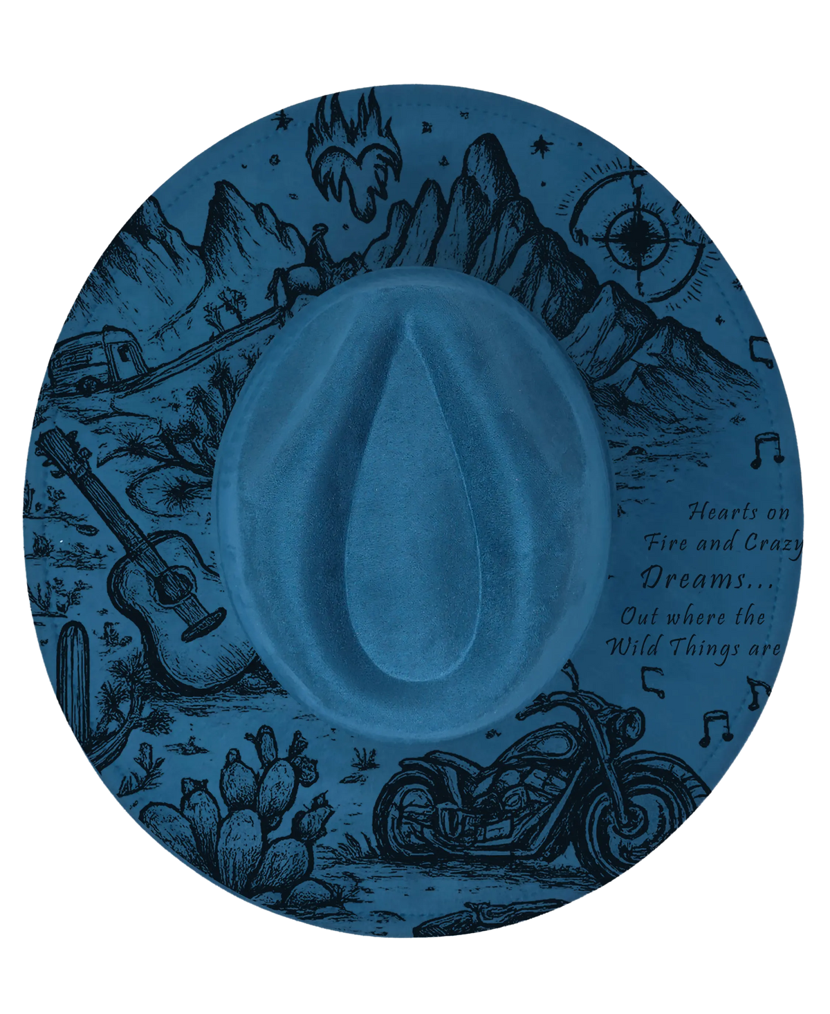 Build your own teardrop fedora hat, laser engraved to order (photo 16)