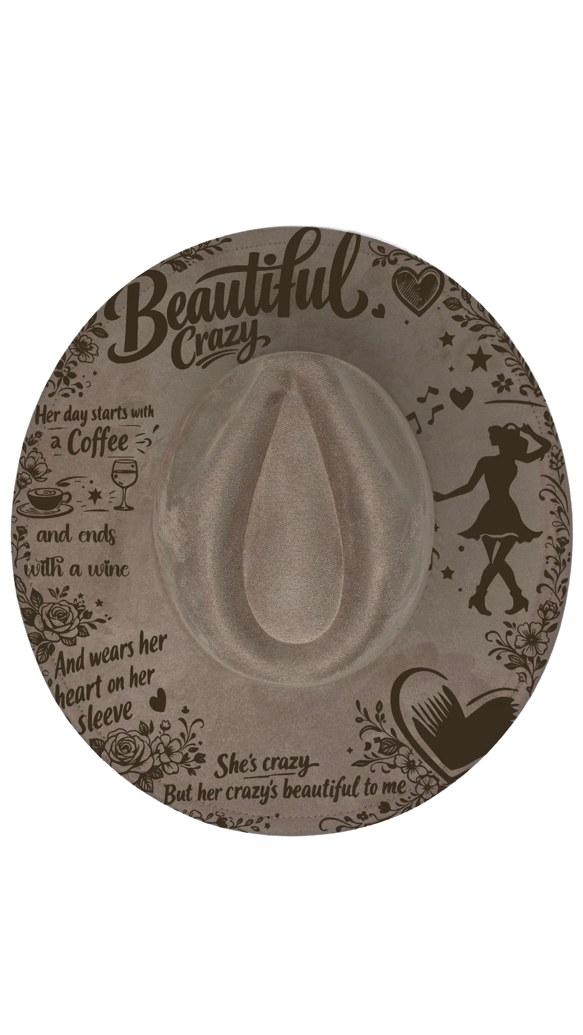 Build your own teardrop fedora hat, laser engraved to order (photo 19)