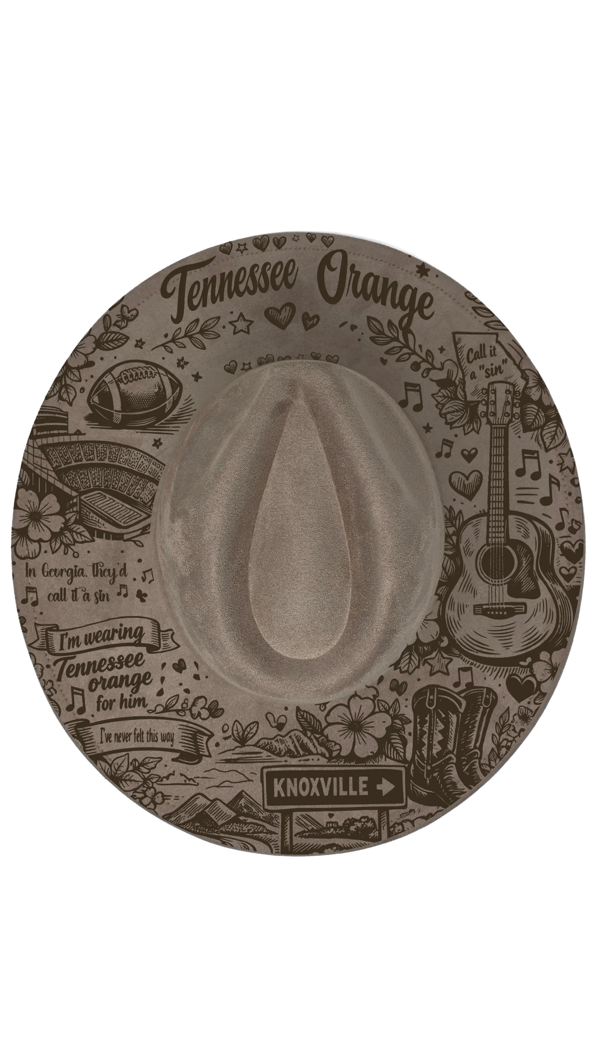 Build your own teardrop fedora hat, laser engraved to order (photo 32)