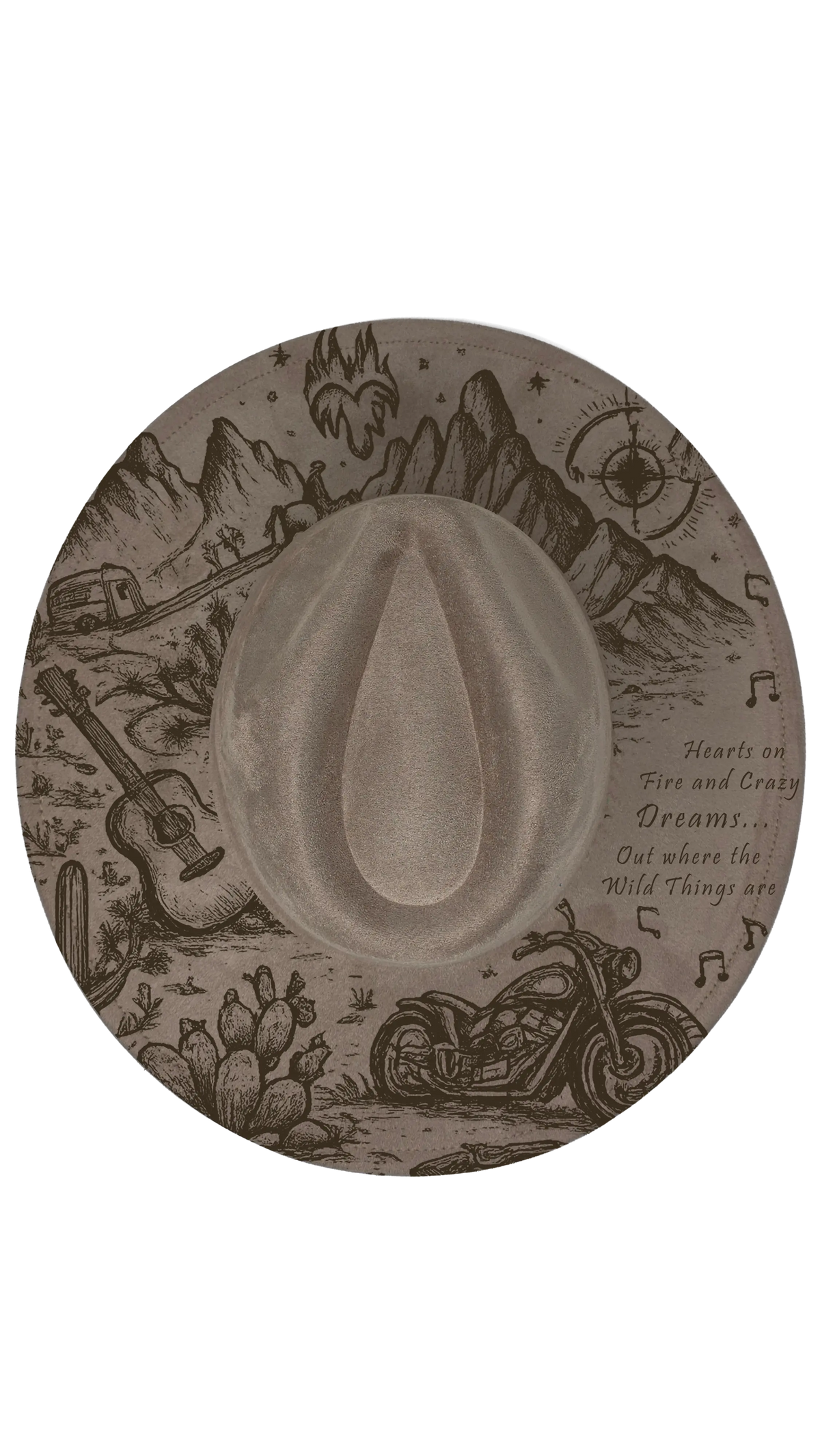 Build your own teardrop fedora hat, laser engraved to order (photo 33)