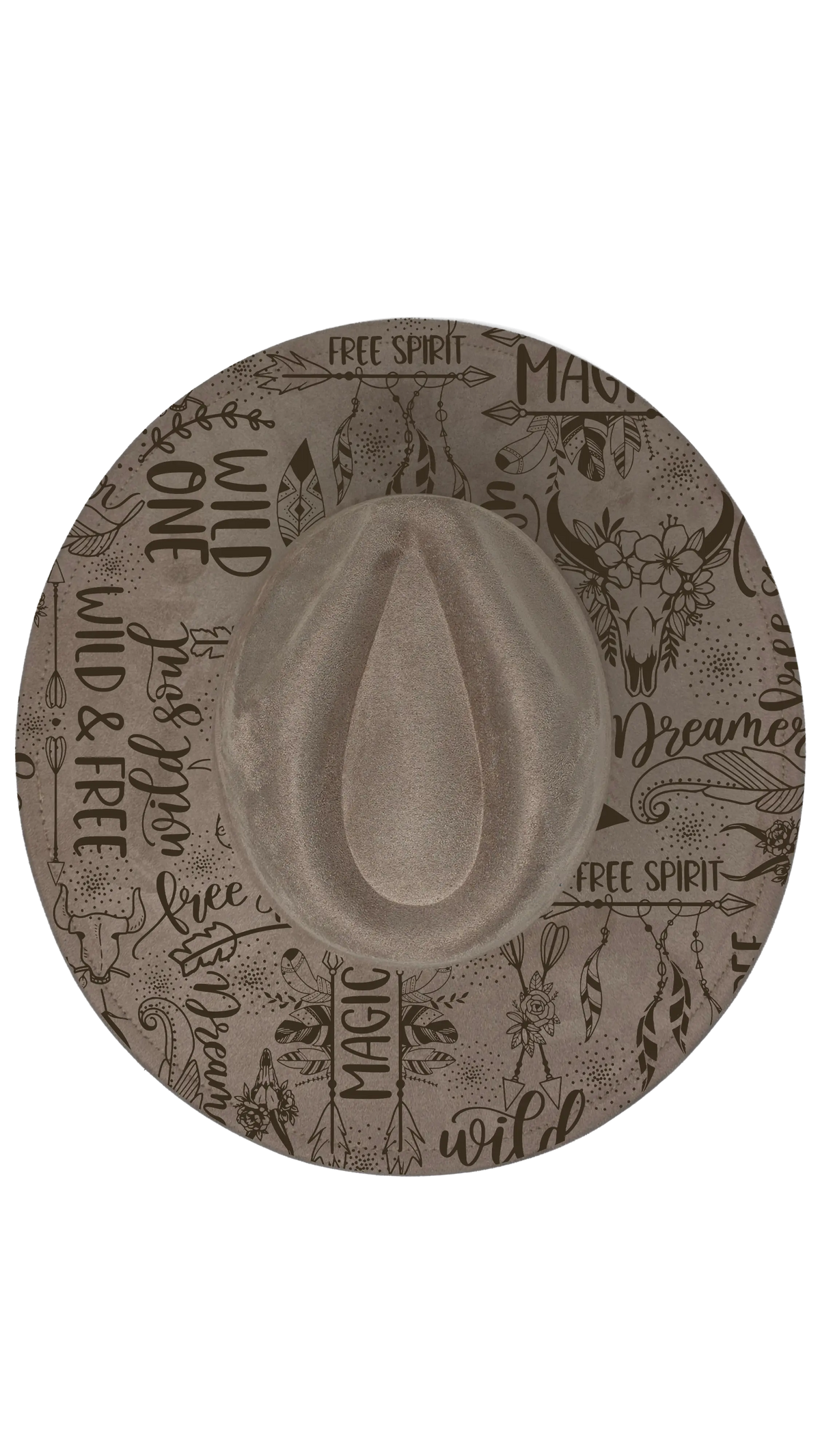 Build your own teardrop fedora hat, laser engraved to order (photo 35)