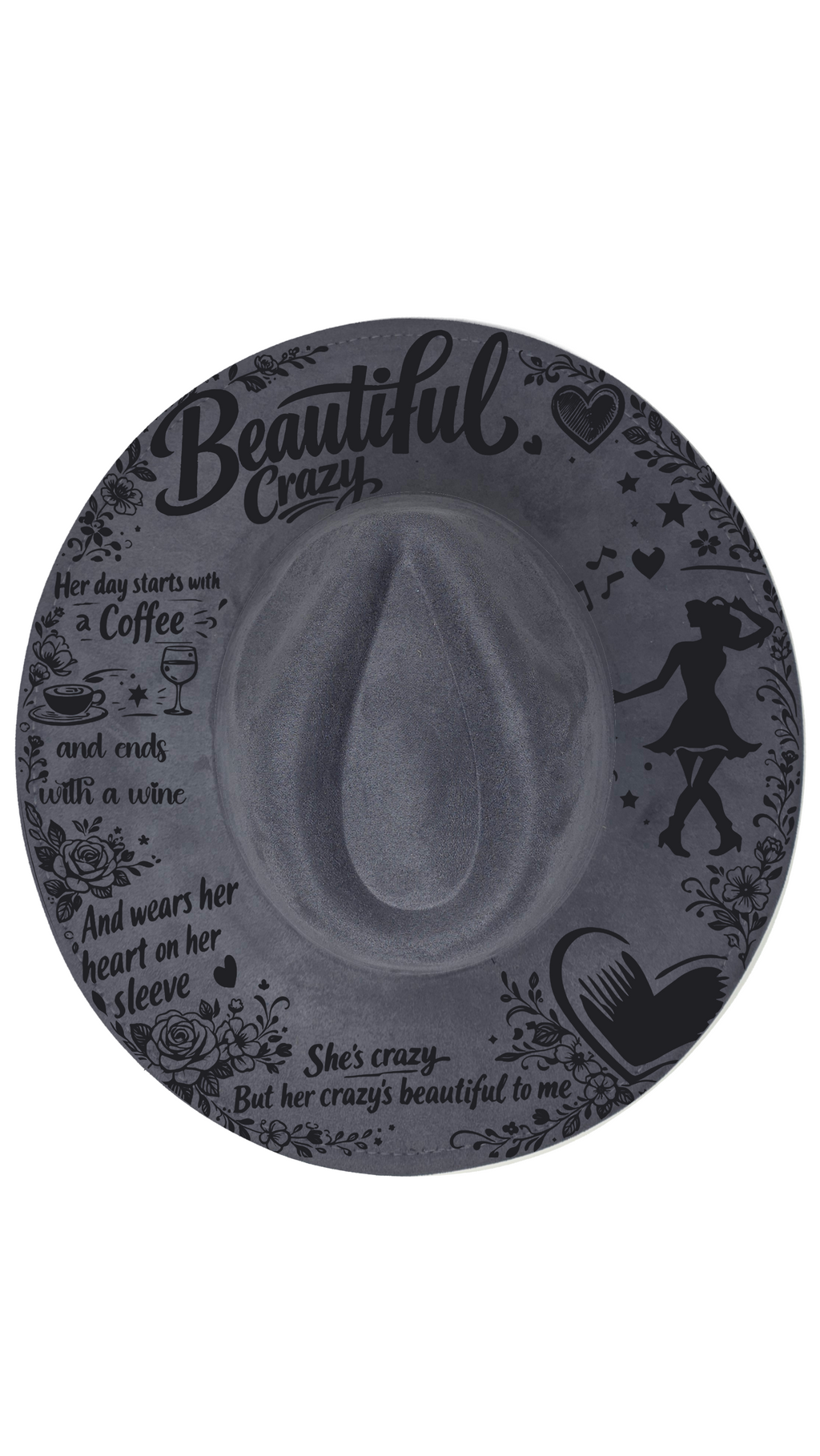 Build your own teardrop fedora hat, laser engraved to order (photo 54)
