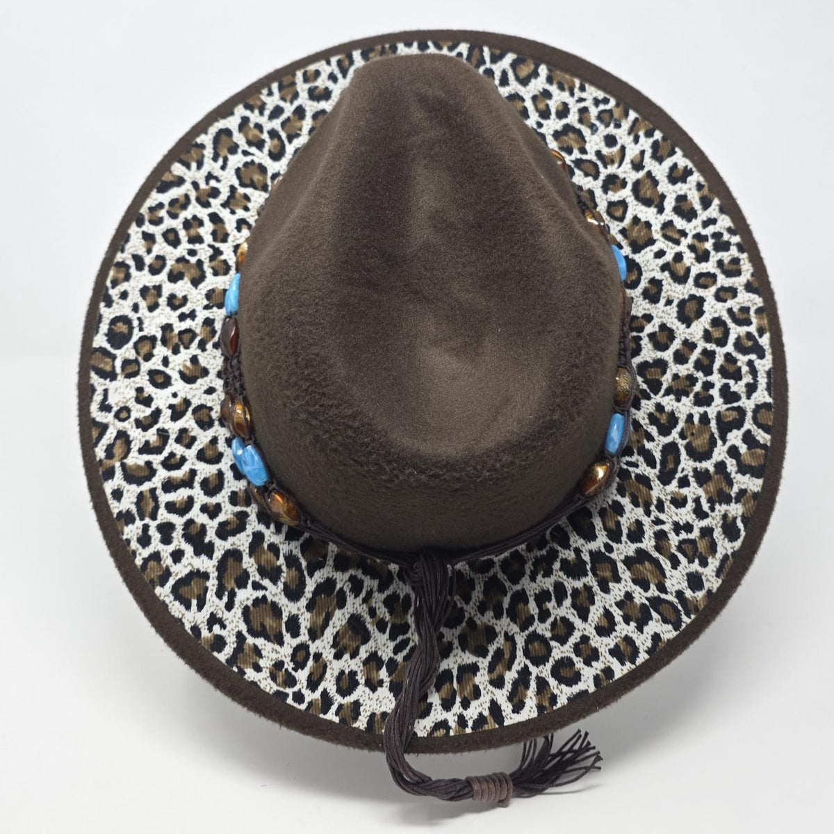Leopard Print Fedora Hat