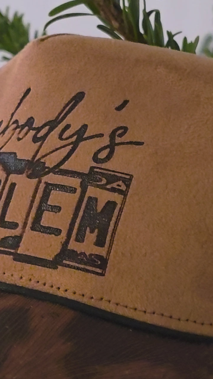 Somebody’s Problem – Distressed Western Trucker Hat