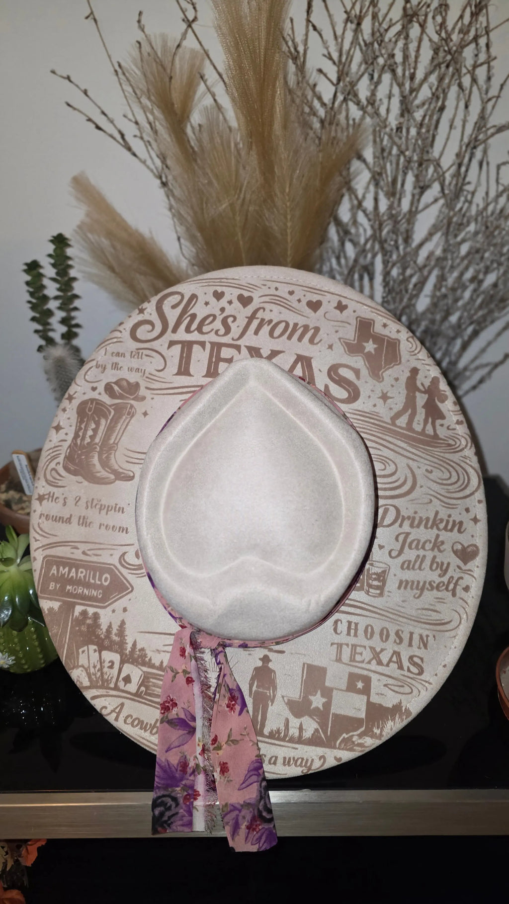 She’s From Texas – Heart Shaped Western Fedora Hat Western Fedora Hats