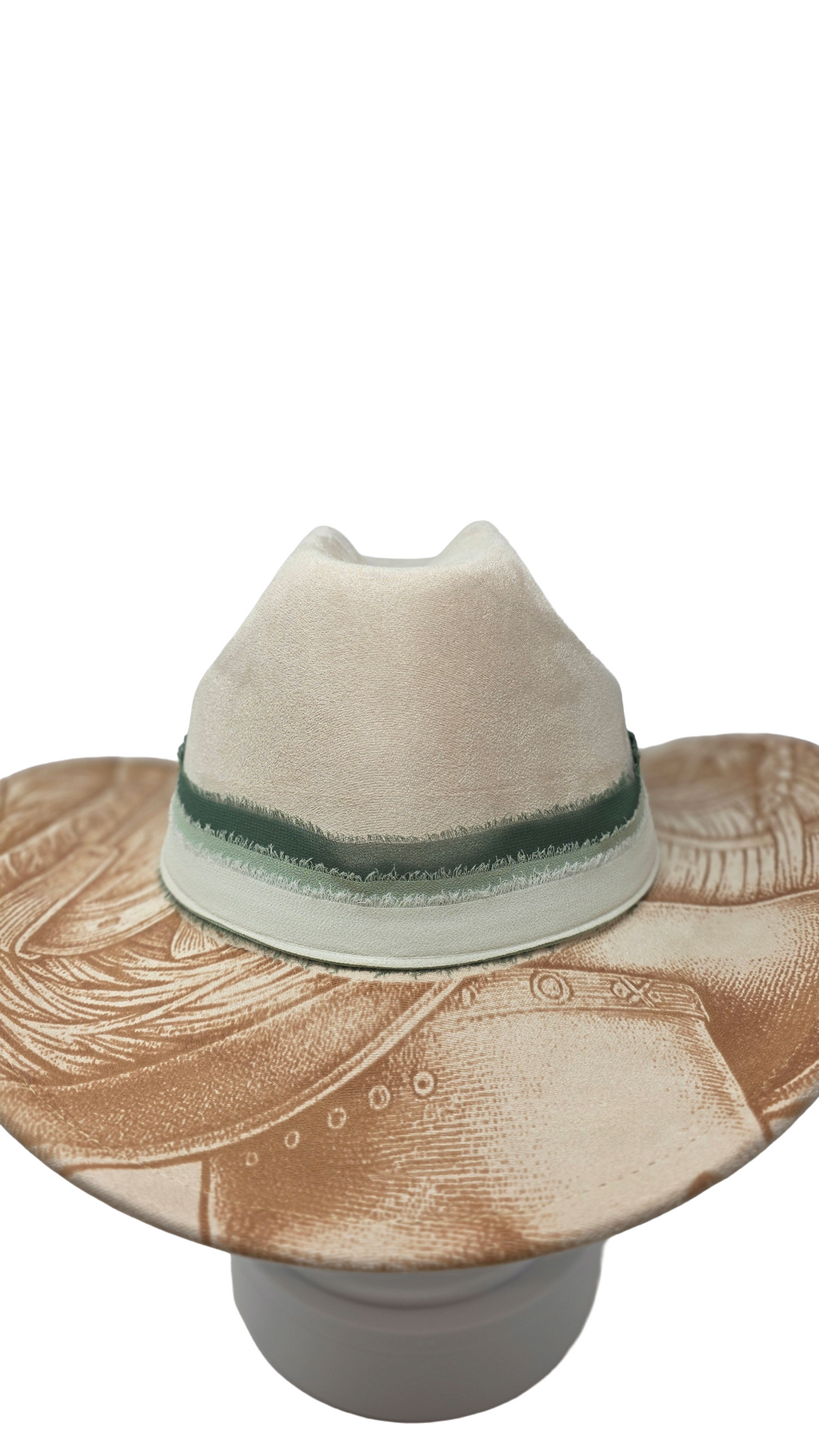 Laser Engraved Western Saddle Fedora Hat