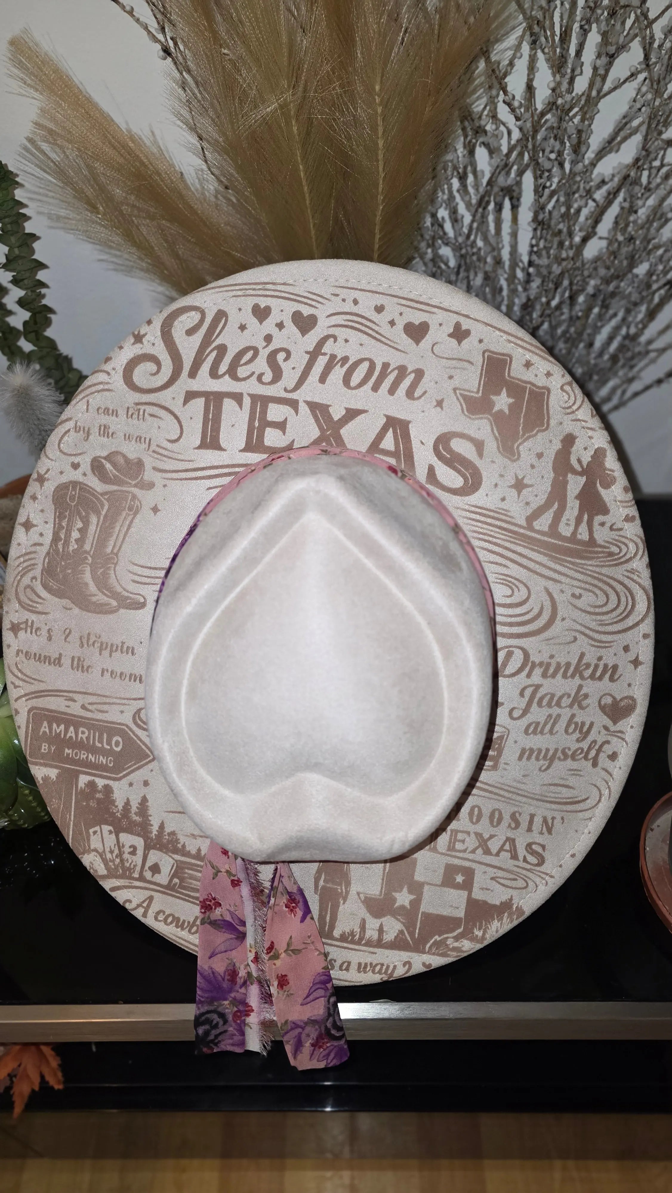 She’s From Texas – Heart Shaped Western Fedora Hat Western Fedora Hats