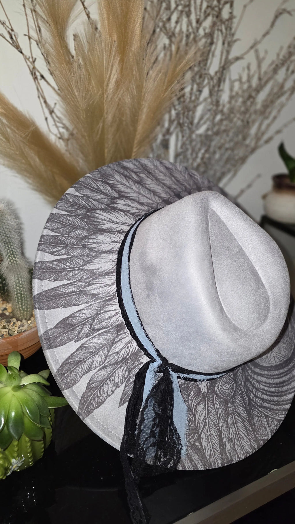 Indian Outlaw Engraved Fedora Hat Western Fedora Hats