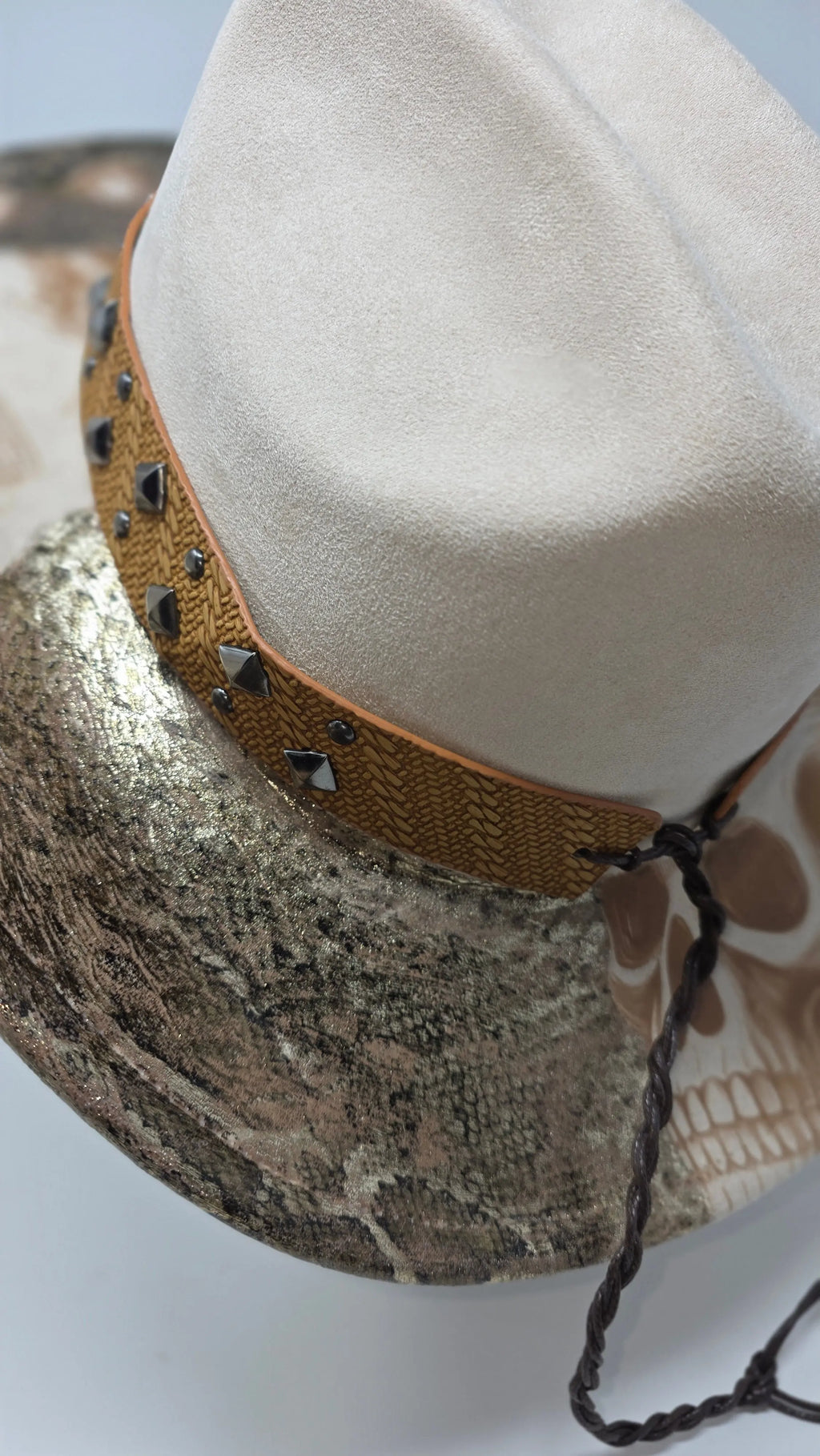 Western Skull & Snake Cattleman Western Fedora Hats