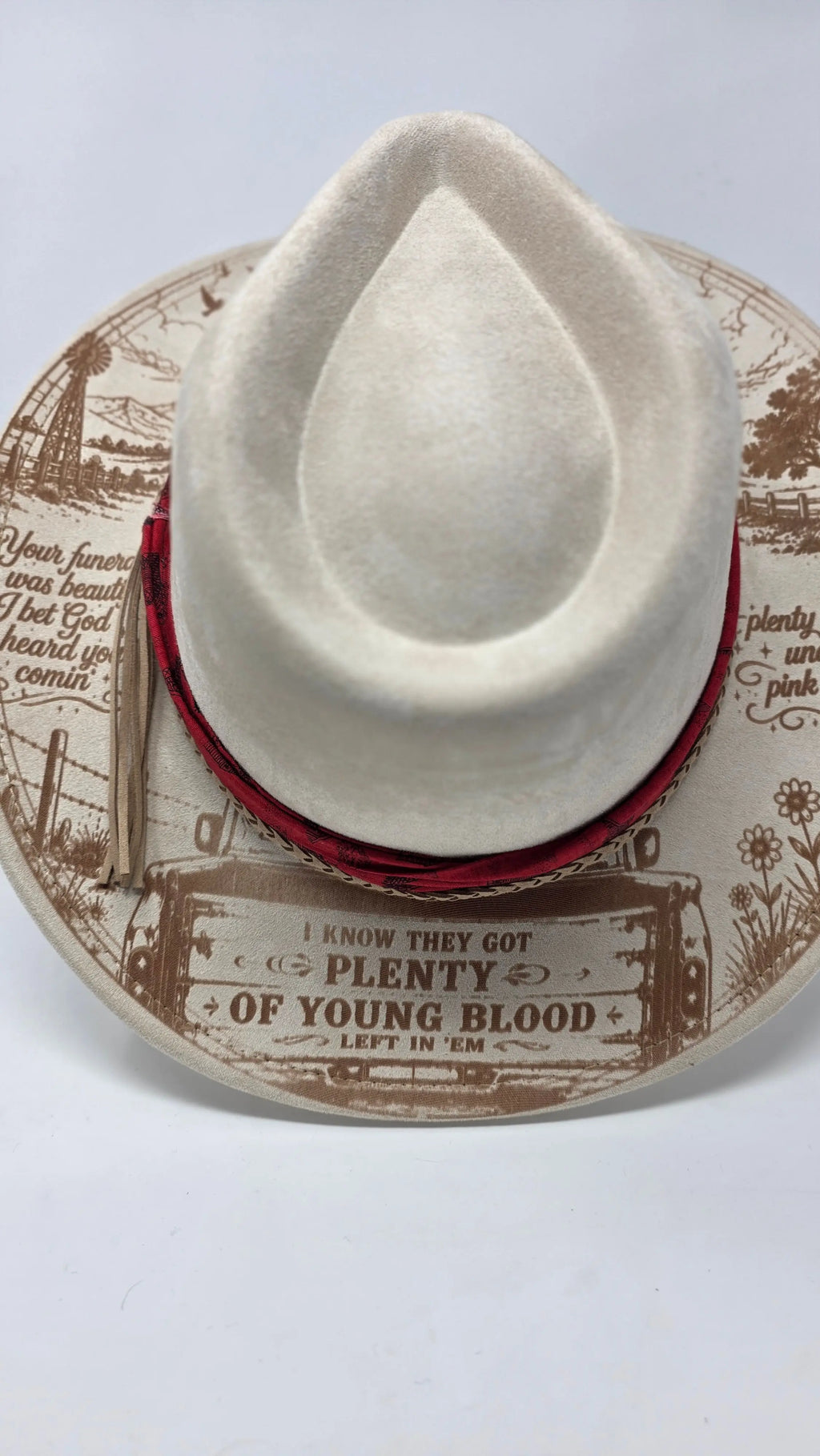 Pink Skies Zqch Bryan Inspired One Of a Kind Fedora Hat – Western Fedora Hats Western Fedora Hats