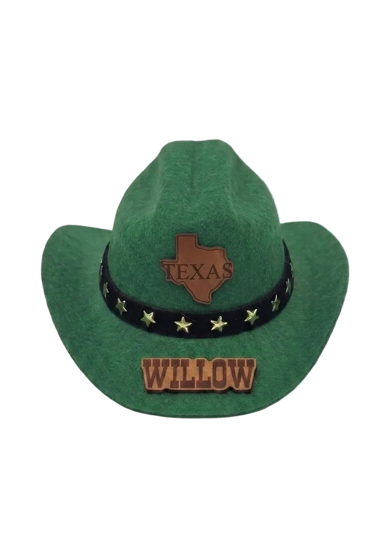 Personalised Pet Cowboy Hat | Custom Dog Cowboy Hat | Western Fedora Hats