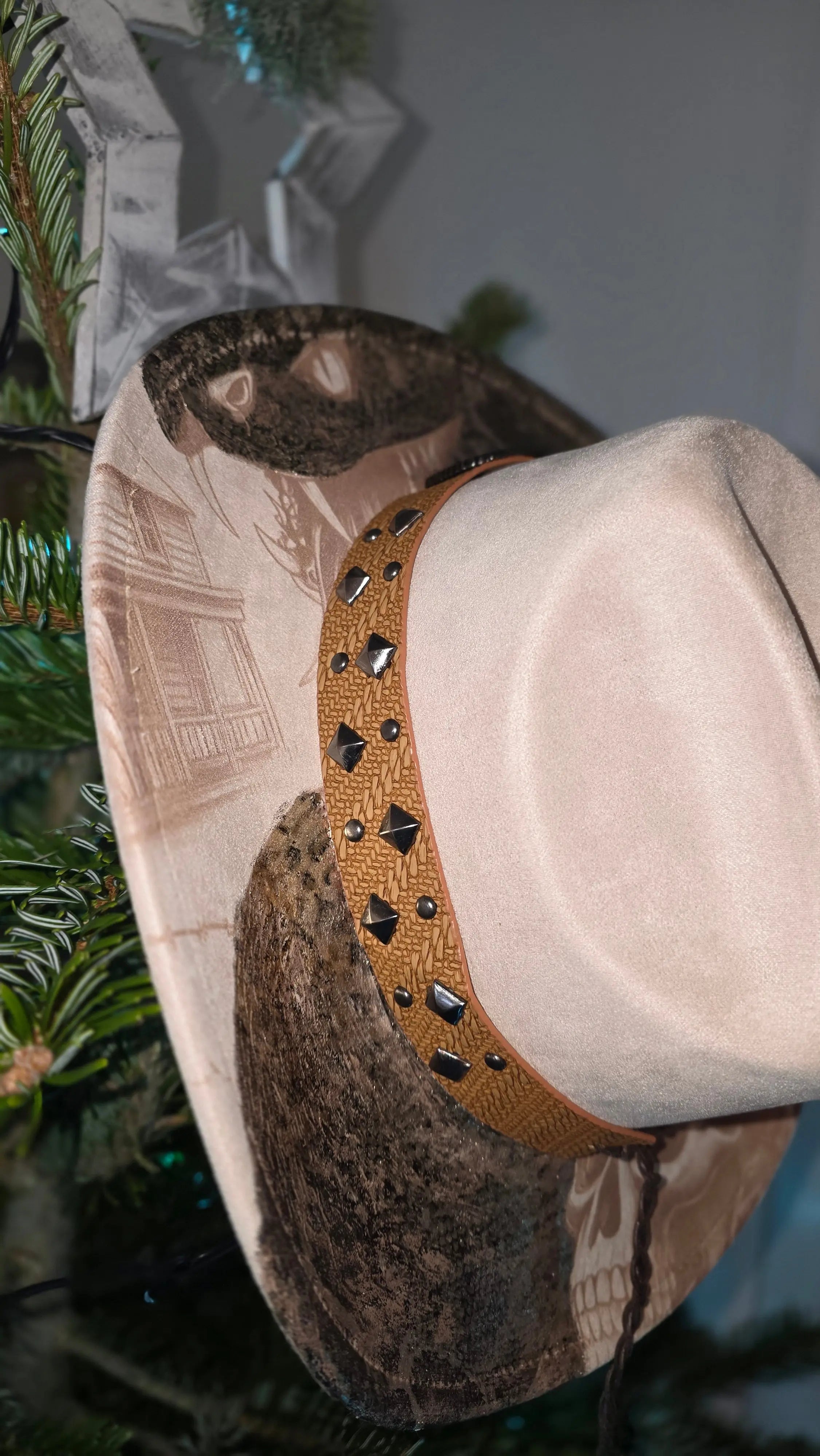 Western Skull & Snake Cattleman Western Fedora Hats