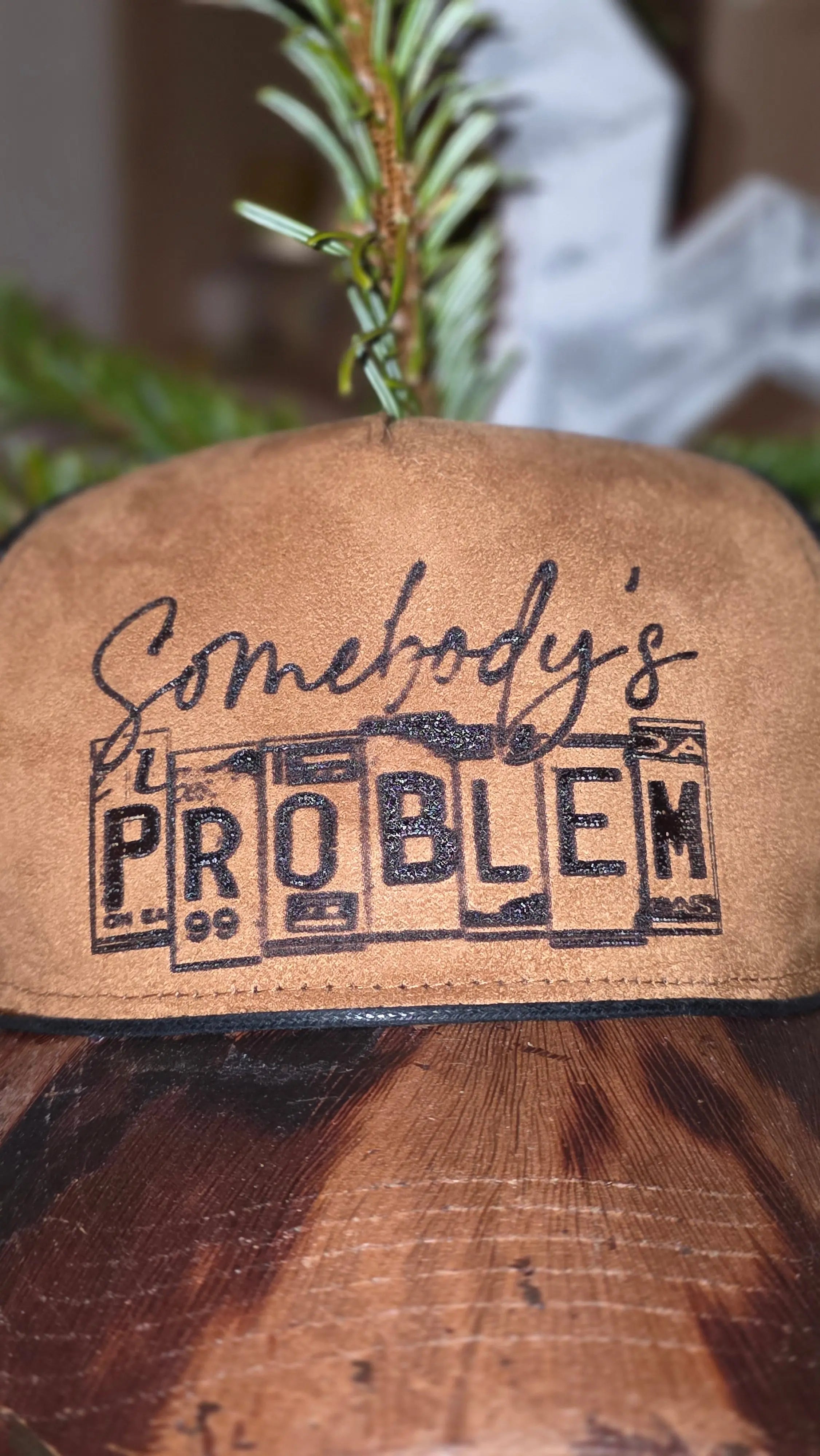 Somebody’s Problem – Distressed Western Trucker Hat Western Fedora Hats