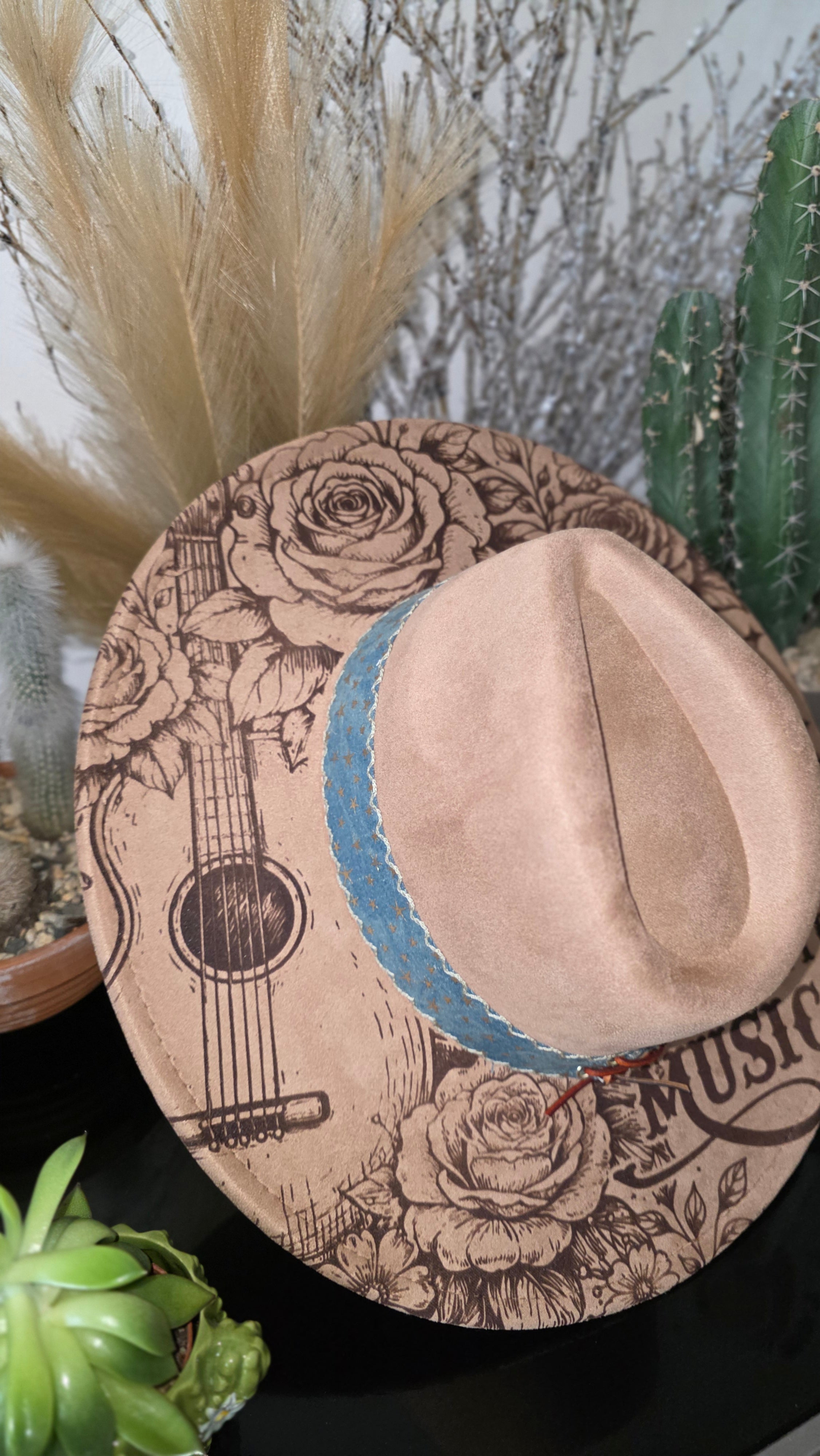 Just A Girl Who Loves Country Music Fedora Hat