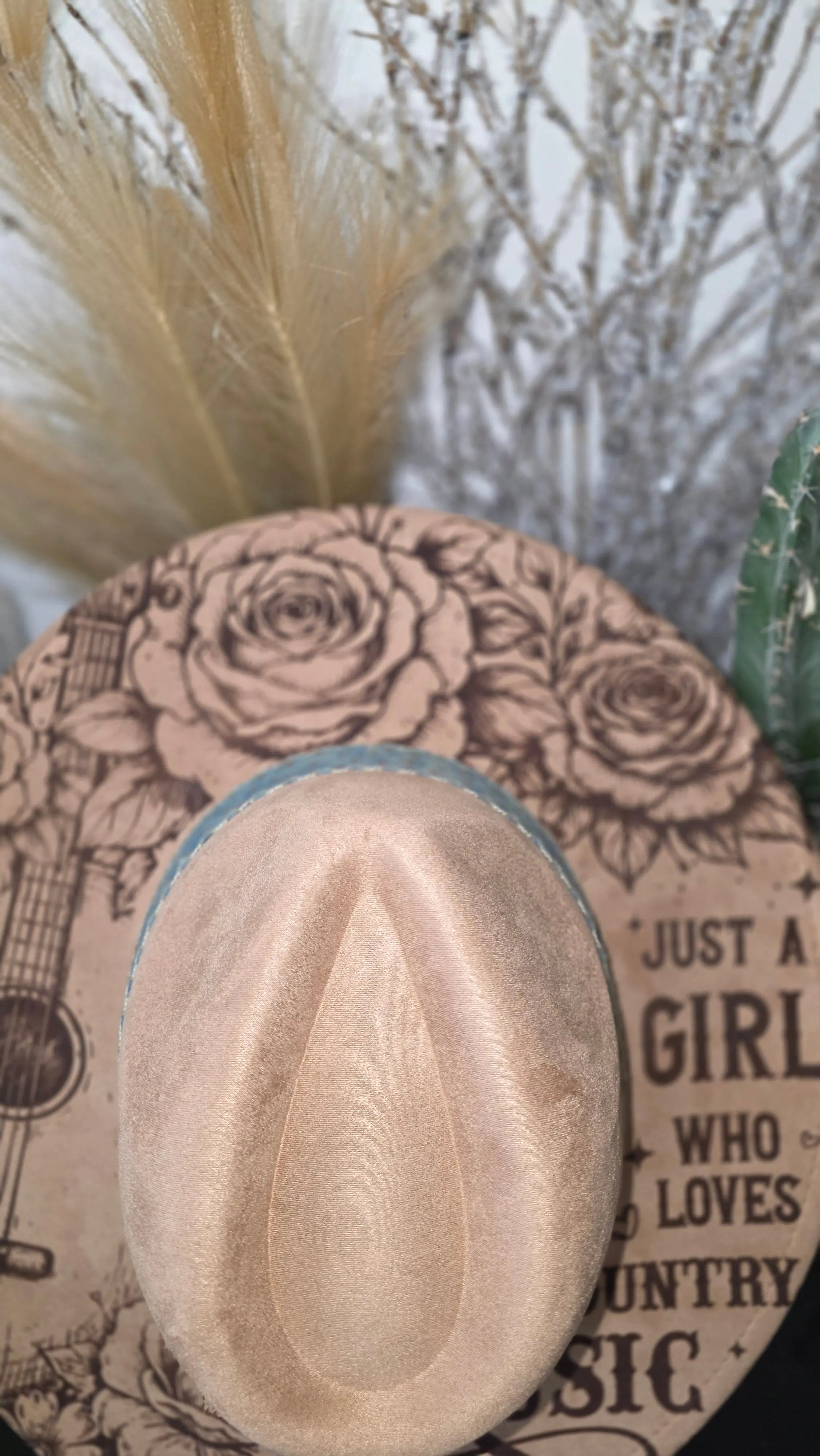 Just A Girl Who Loves Country Music Fedora Hat Western Fedora Hats