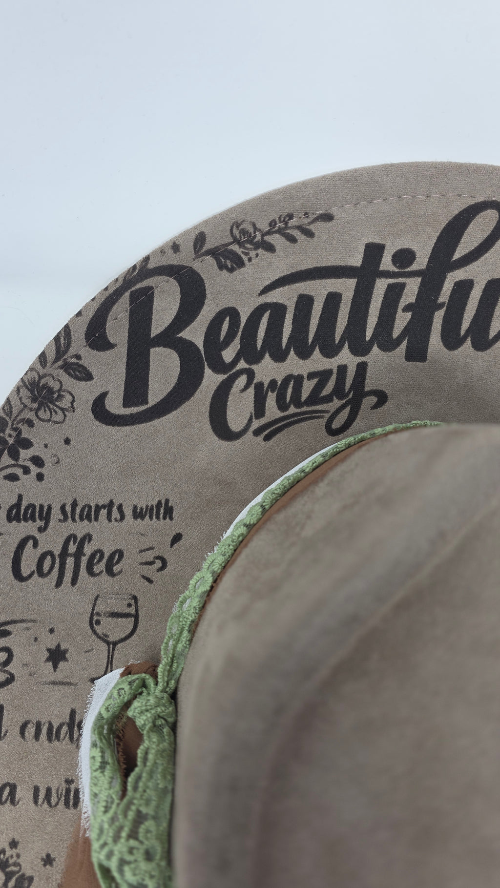 Beautiful Crazy Heart Fedora Hat | Laser Engraved Fedora Hat | Western Fedora Hats