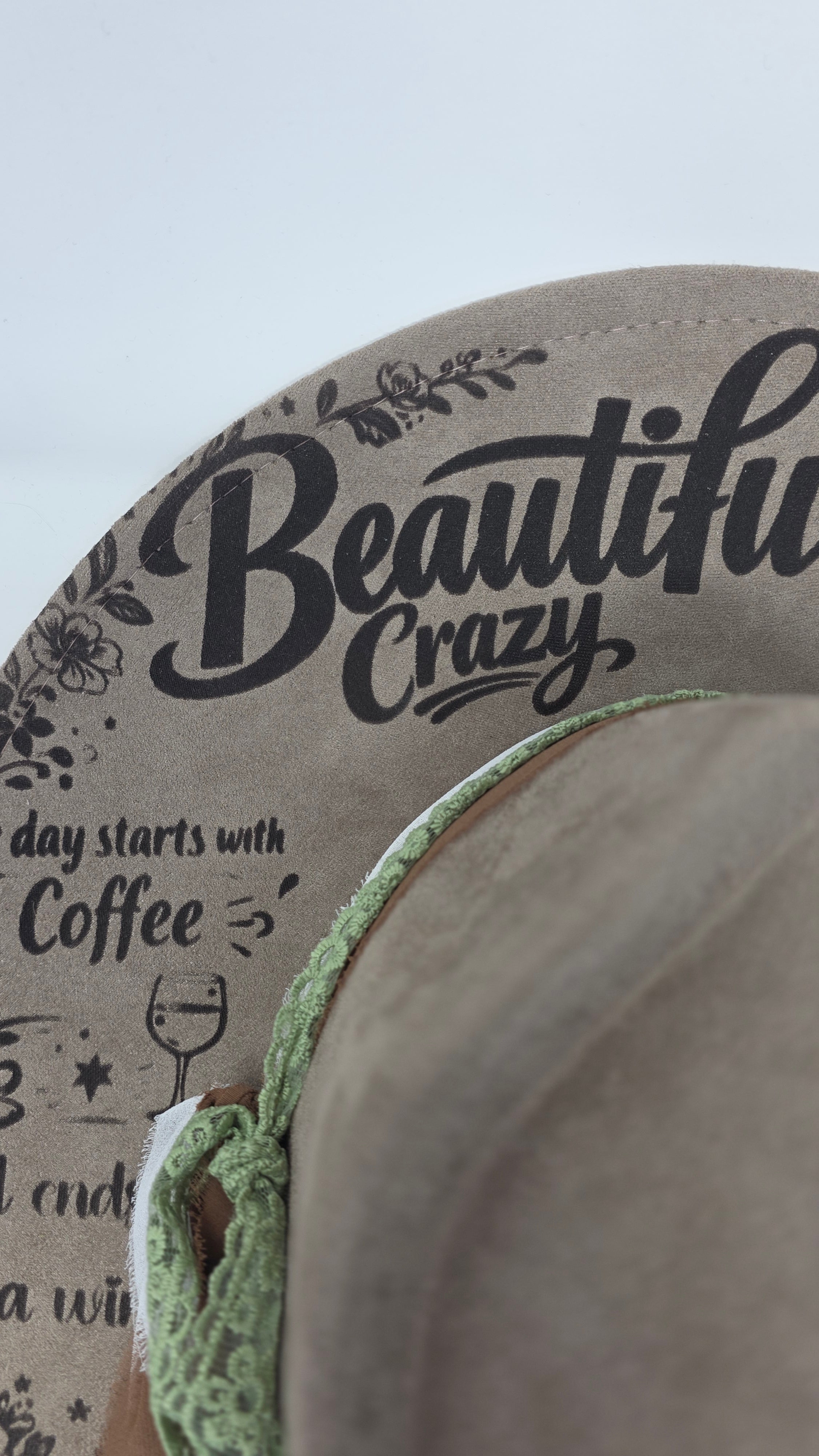Beautiful Crazy Heart Fedora Hat | Laser Engraved Fedora Hat | Western Fedora Hats