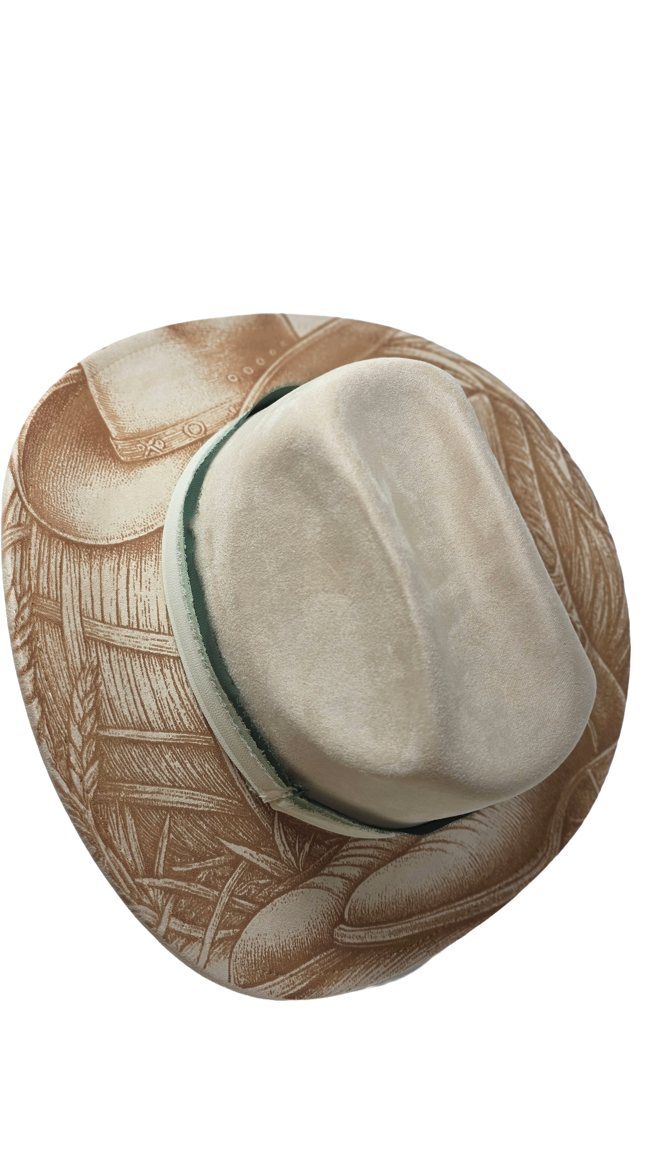 Laser Engraved Western Saddle Fedora Hat