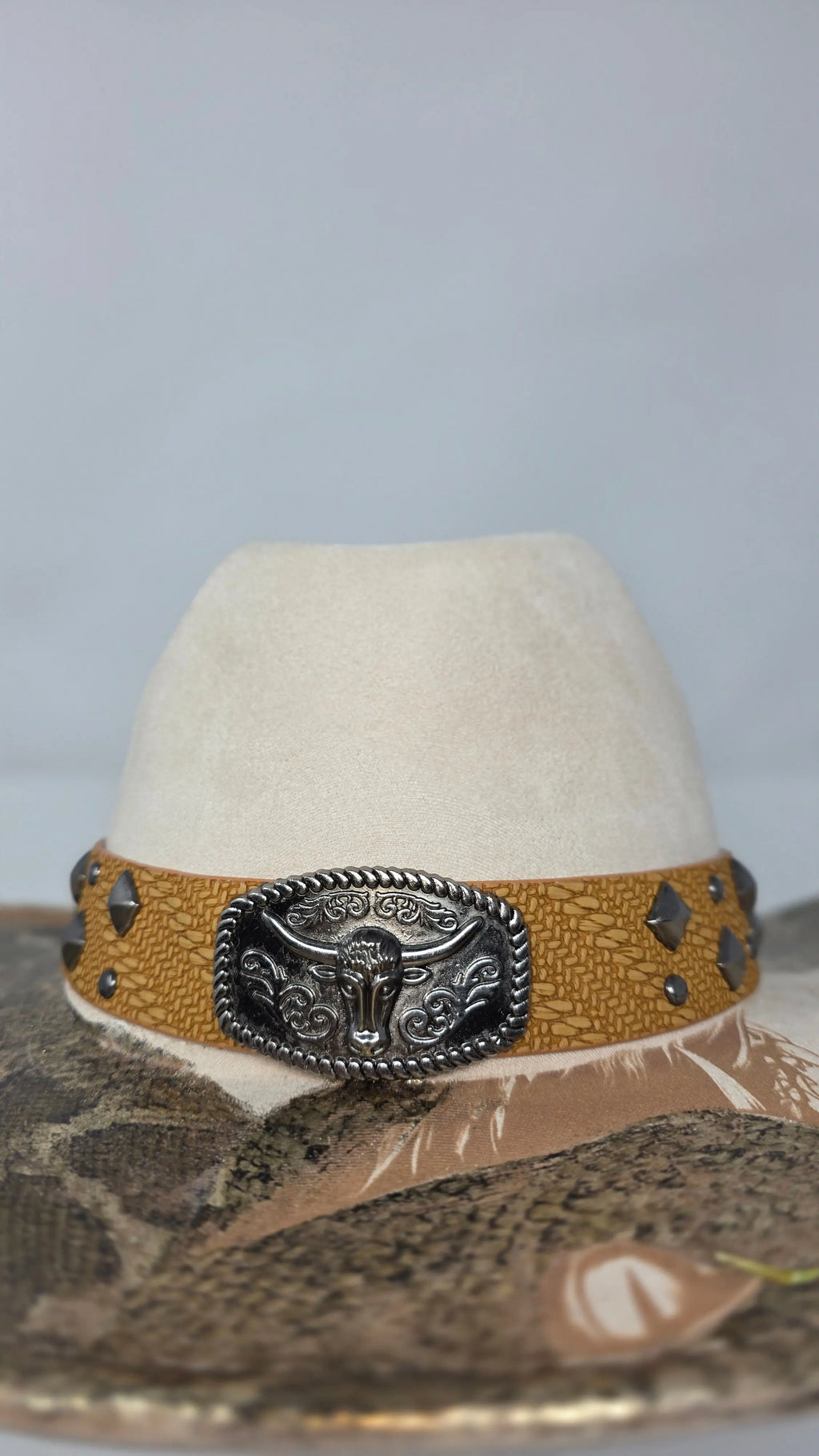 Western Skull & Snake Cattleman Western Fedora Hats