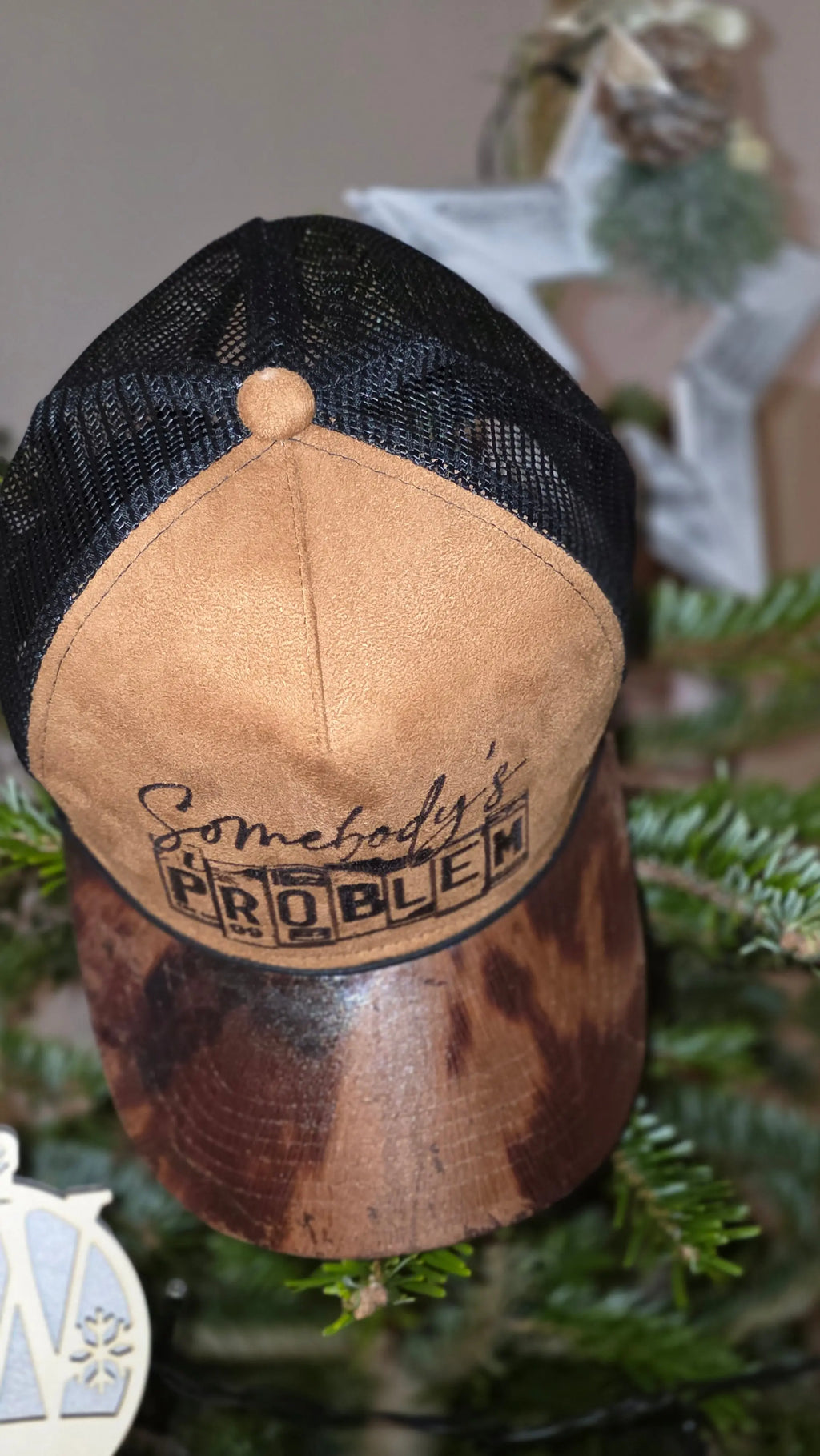Somebody’s Problem – Distressed Western Trucker Hat Western Fedora Hats