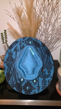 Arrowtop Boho Aztec Engraved Fedora Hat Western Fedora Hats