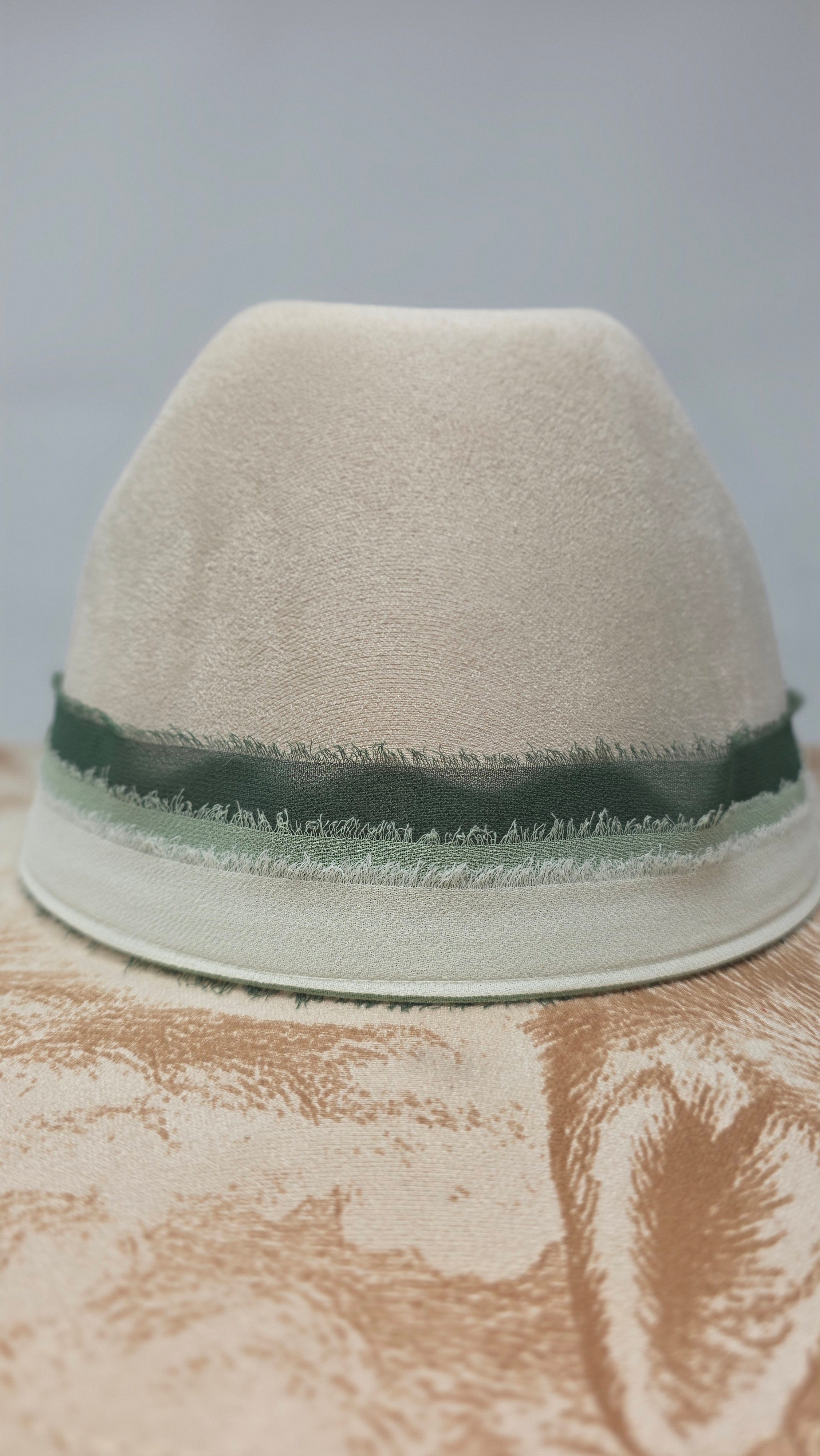 Woodland Fox Fedora Hat – Nature-Inspired Printed Brim